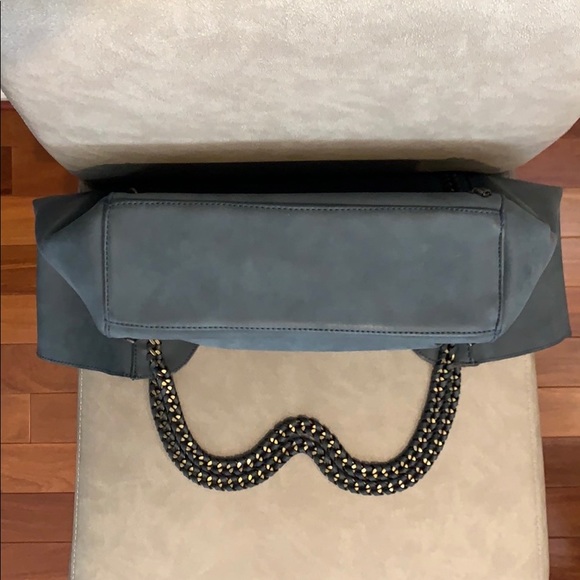 Street Level Suede Leather Slouchy Hobo Large Shoulder Bag - Picture 9 of 14